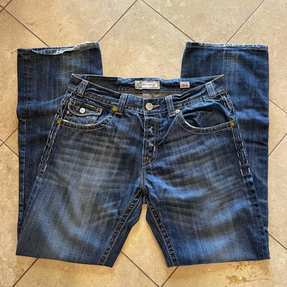 MEK Denim Men’s Distressed Styled Jeans